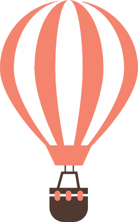 Vectorized Hot Air Balloon