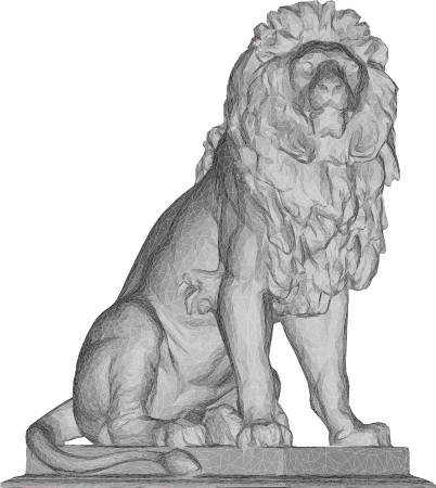 Viennese Lion 3D Sculpture