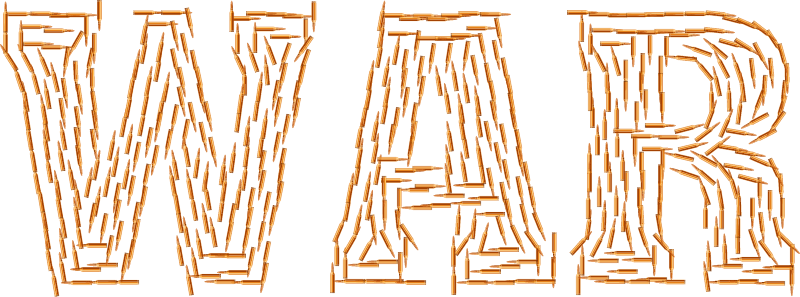 War & Bullets Typography