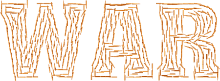 War & Bullets Typography