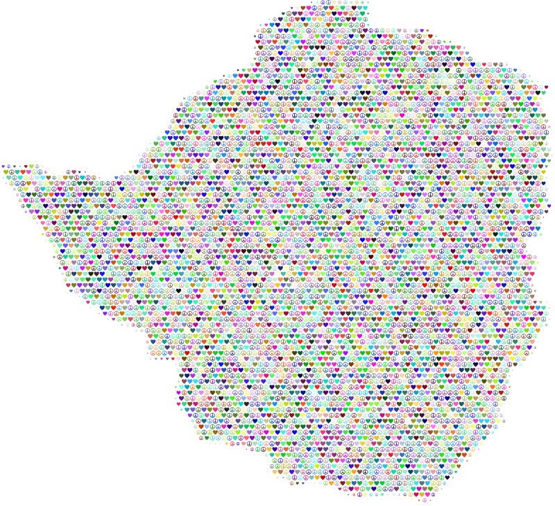 Zimbabwe Love & Peace Map
