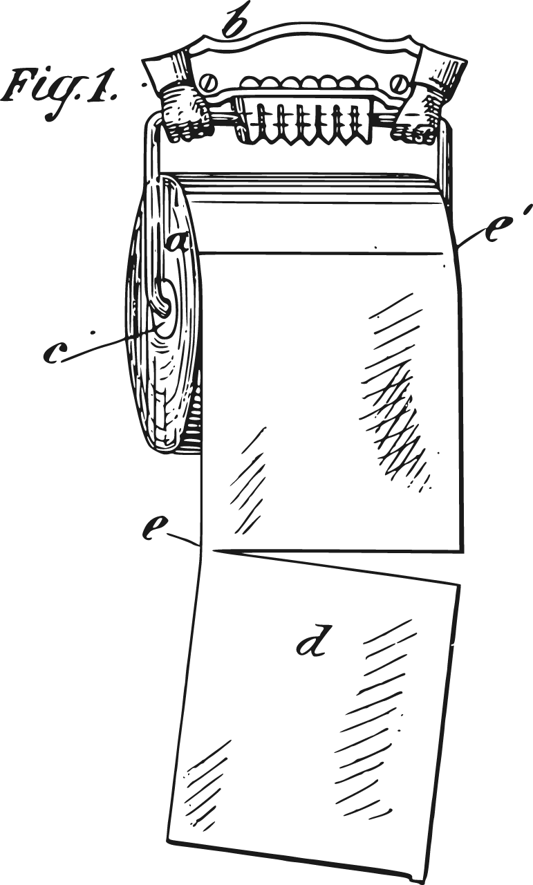 1891 Toilet Paper Patent