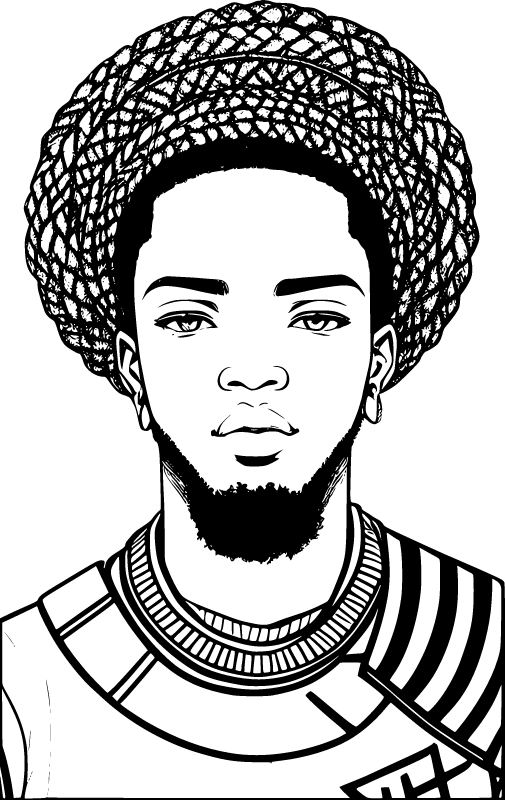 African Man Portrait