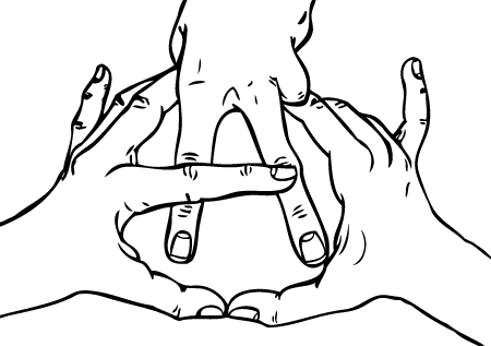 Anarchy Symbol with Hands