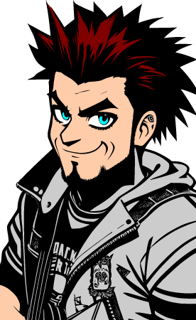 Bearded Punk Rocker
