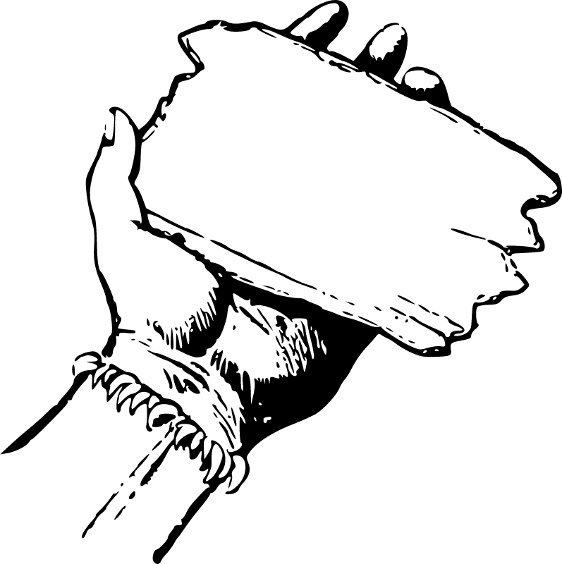 Blank African Message Board