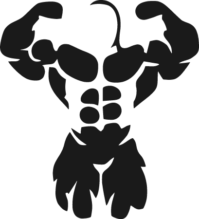 Bodybuilder in Power Pose