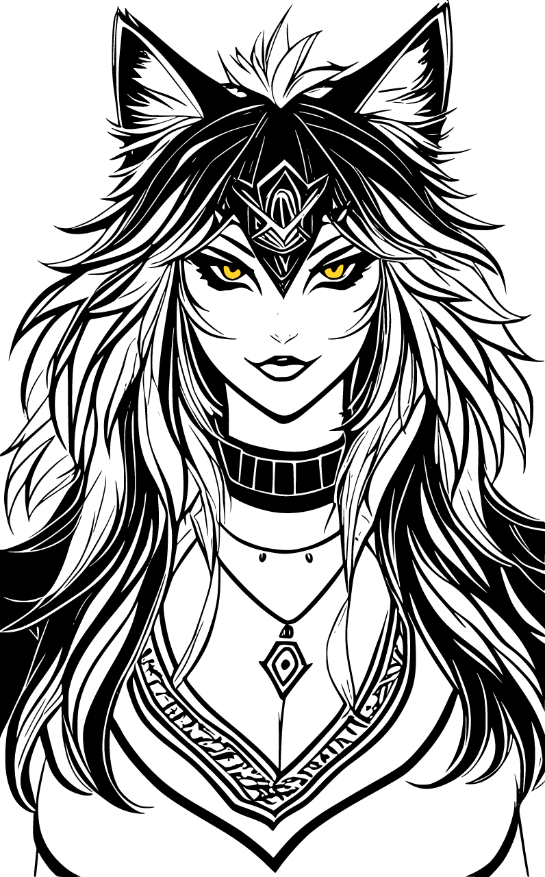 Chokered Wolf Woman