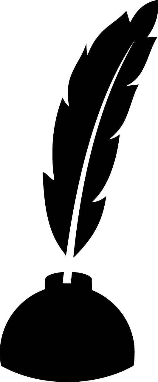 Classic Quill & Ink Silhouette