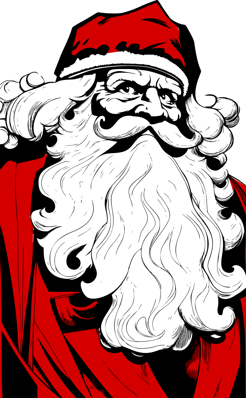 Classic Santa Claus Illustration