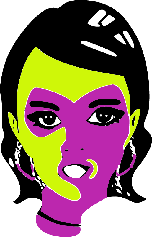 Colorful Girl Portrait