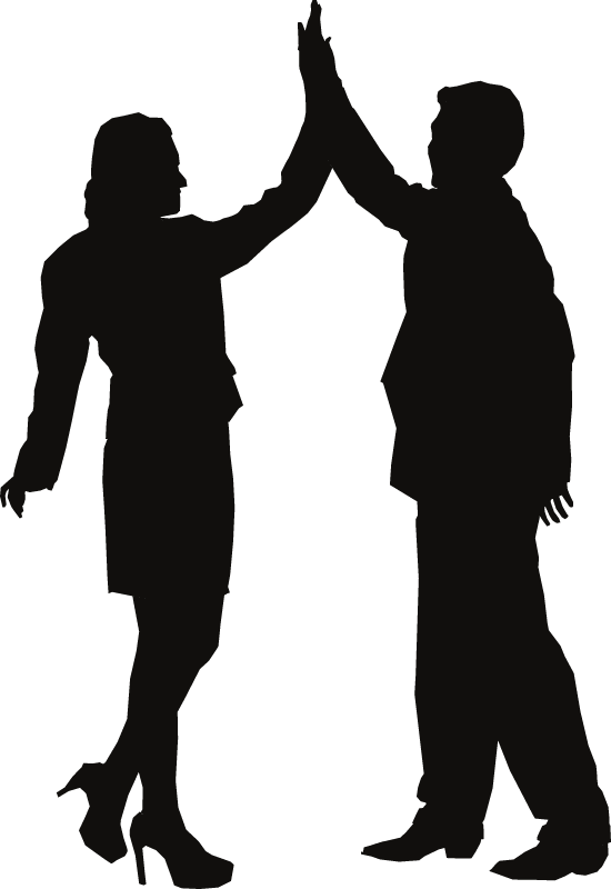 Corporate Team High Five