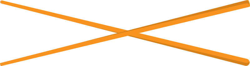 Crossed Dining Chopsticks