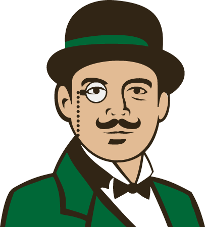 Hercule Poirot Detective Portrait