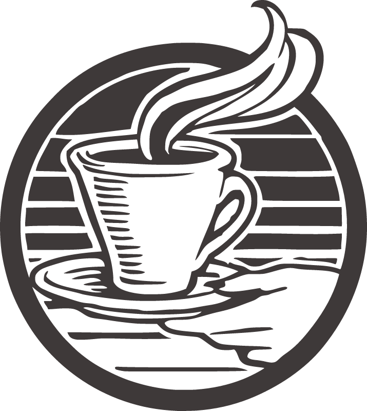 Minimalist Coffee Cup Logo Illustration