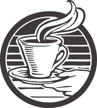 Minimalist Coffee Cup Logo Illustration