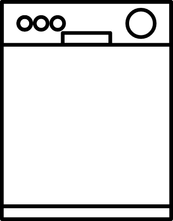 Minimalist Dishwasher Icon