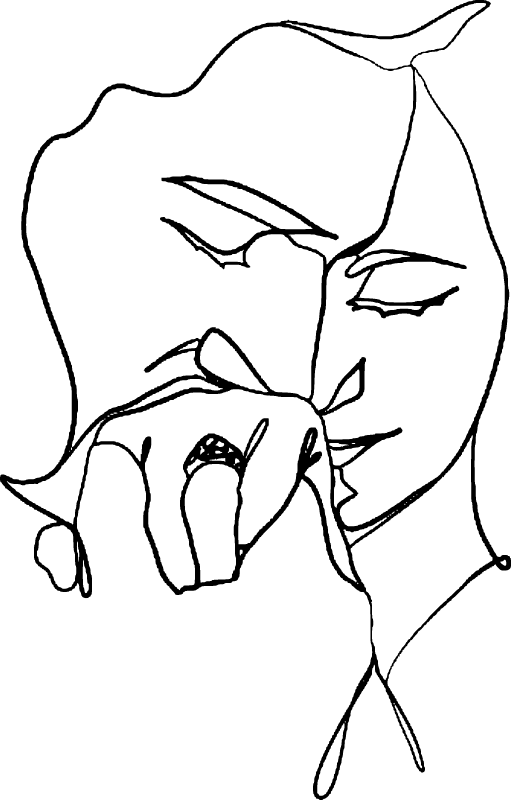 Minimalist Lovers Line Art