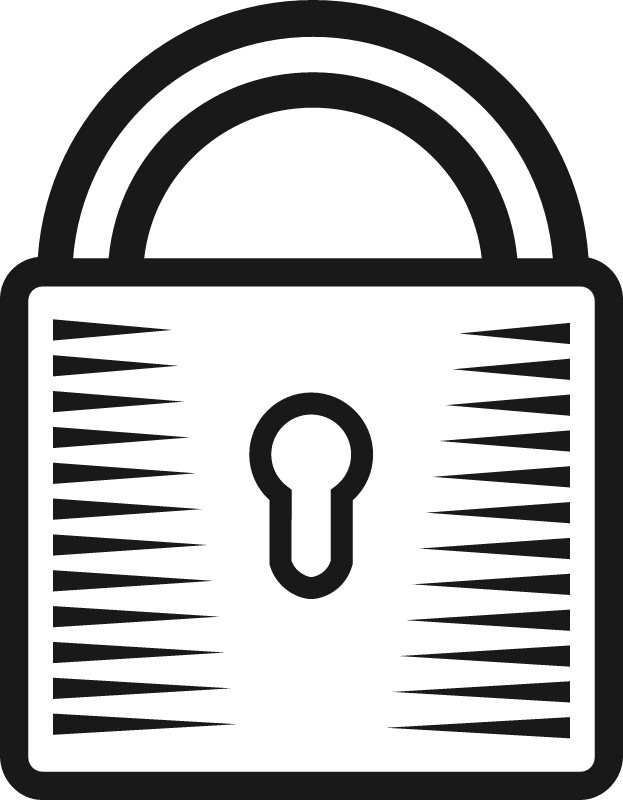 Minimalist Padlock Icon