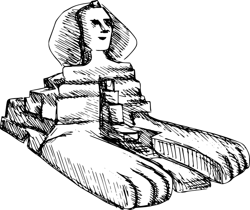 Minimalist Sphinx of Giza
