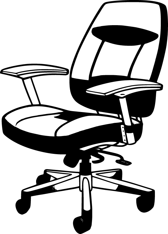 Modern Ergonomic Office Chair Icon