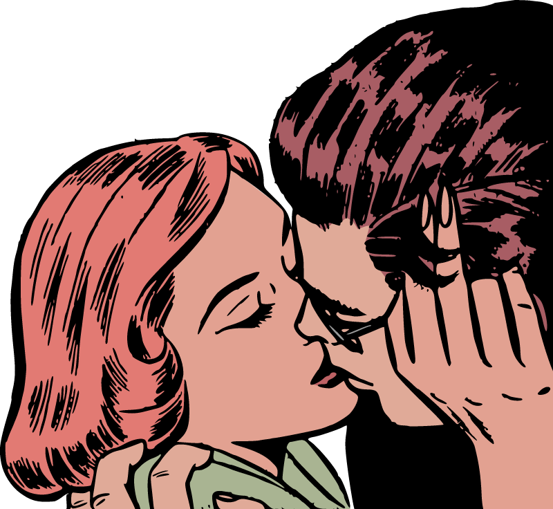 Nice Guy Kissing Pretty Girl