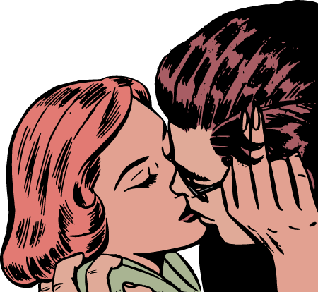 Nice Guy Kissing Pretty Girl