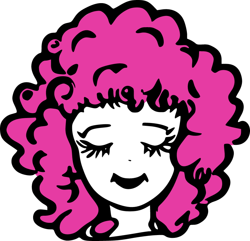 Pink Curly-Haired Girl