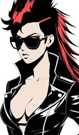 Punk Diva in Leather