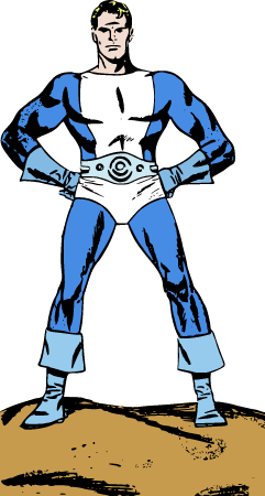 Retro Dynamo Superhero