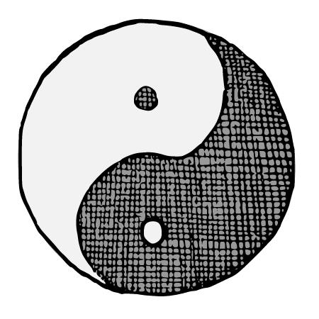 Retro Yin Yang Symbol