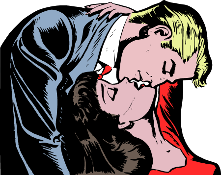 Romantic Lovers' Kiss