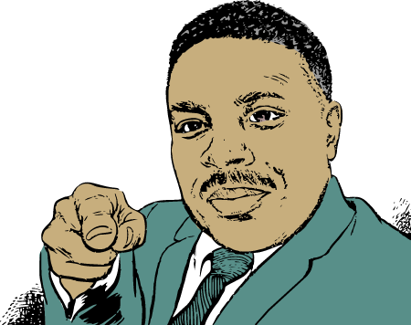 Martin Luther King Jr. Pointing Forward