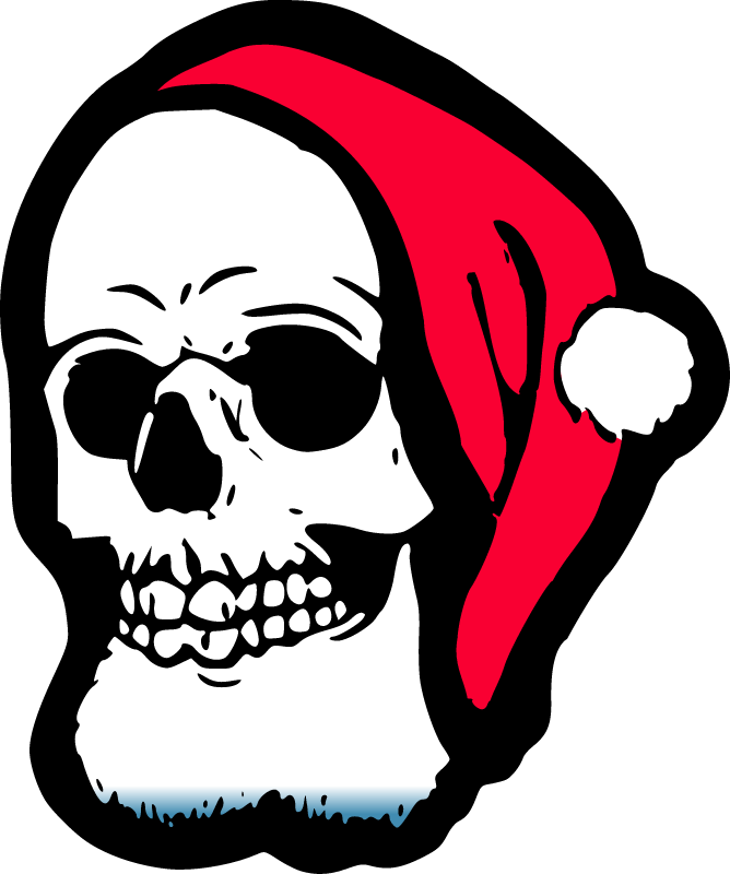 Spooky Santa Skull Holiday Mashup