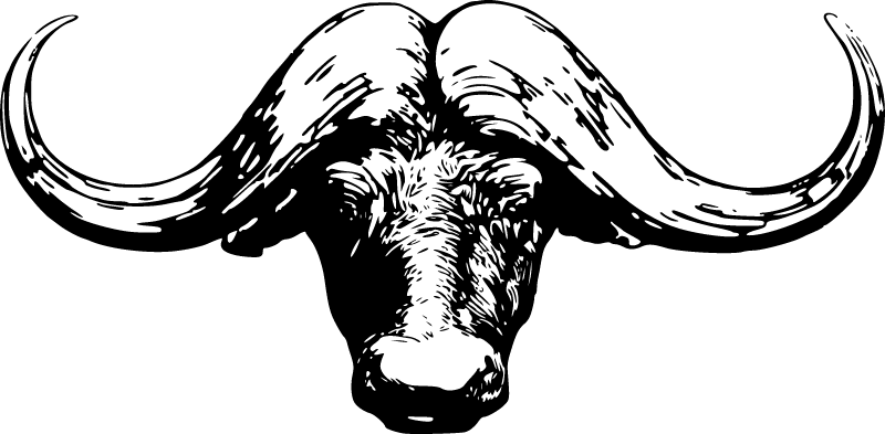 Strong Buffalo Head Emblem