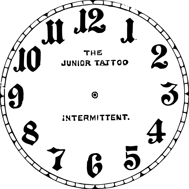 Victorian Clock Template