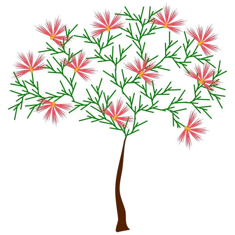 Simple Flowering Tree