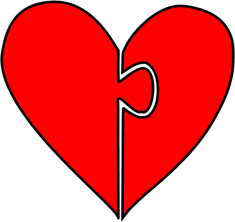 Interlocking Puzzle Heart