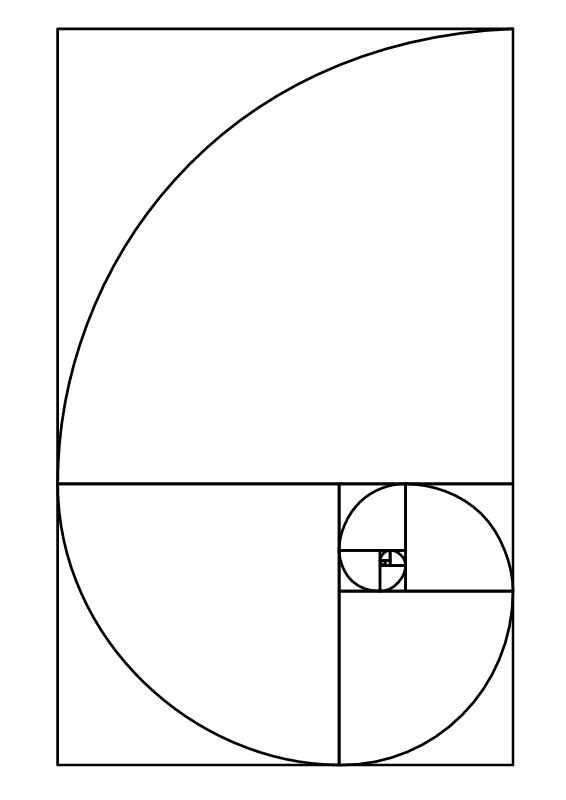 Golden Ratio Spiral 