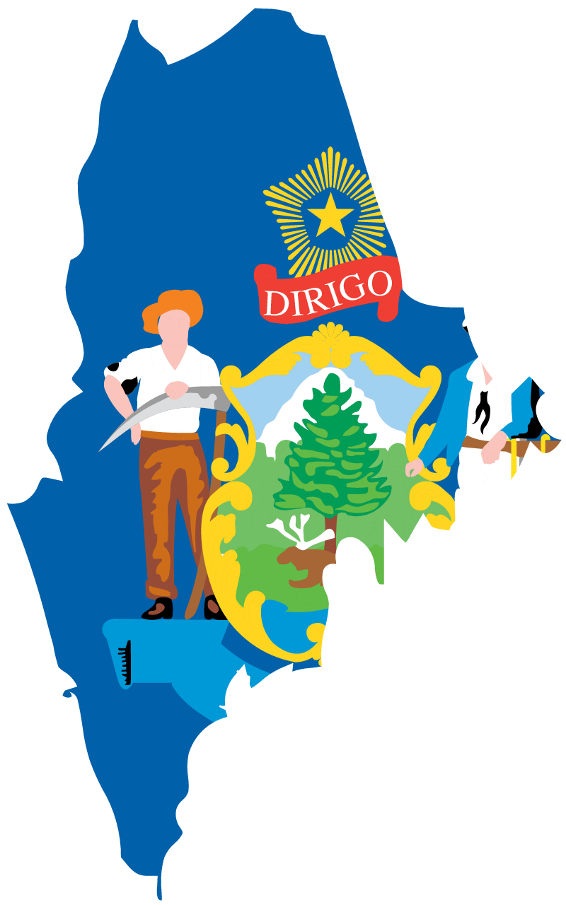 Maine State Outline