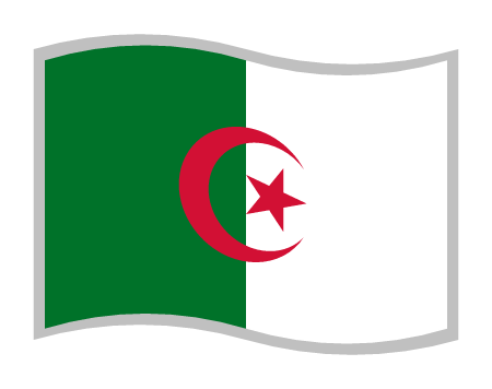 Algerian Flag (Waving)