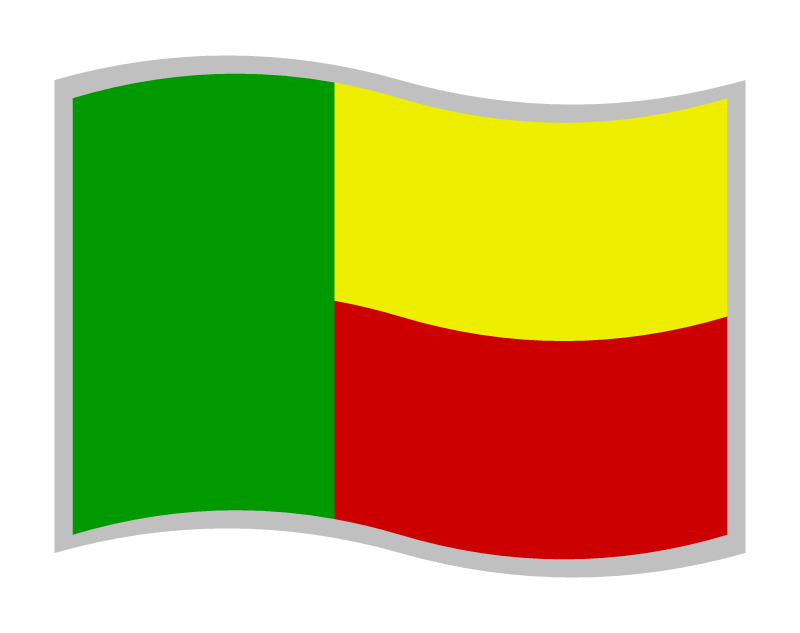 Benin National Flag (Toned Colors)