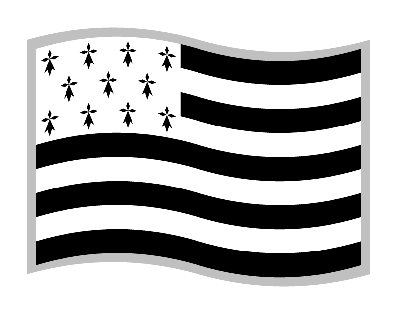 Brittany Regional Flag (Gwenn-ha-du)
