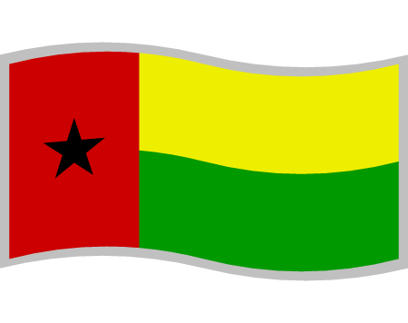 Guinea-Bissau Flag (Waving)