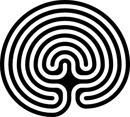 Round Cretan Labyrinth