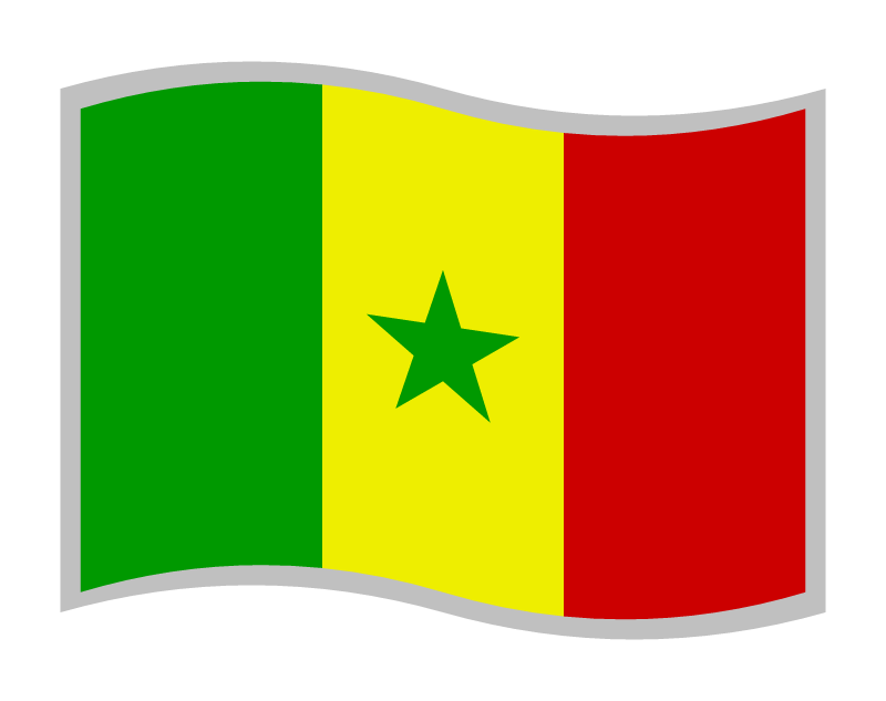 Senegal Flag - Curved