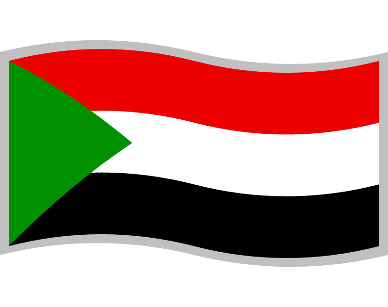 Sudanese Flag (Waving)