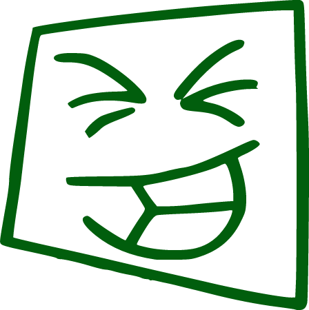 Funny happy face