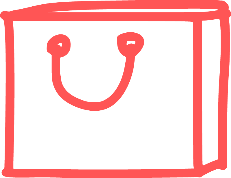 Shopping bag doodle