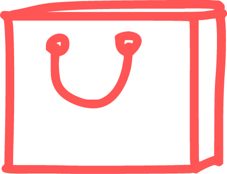 Shopping bag doodle